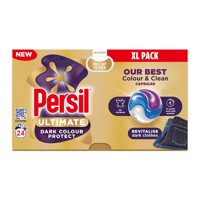 کپسول مایع لباسشویی پرسیل مدل Ultimate Dark Colour Protect بسته 24 عددی
